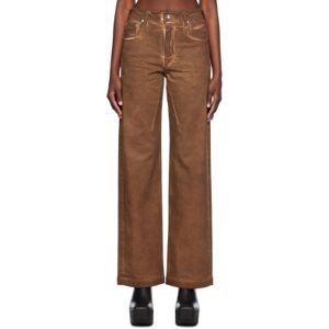 Rick Owens DRKSHDW Brown Bolan Jeans  - 54 Henna Brown - Size: WAIST US 32 - female