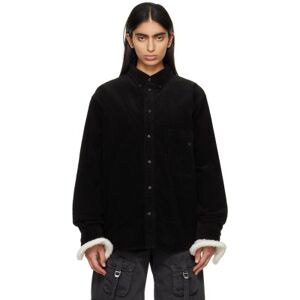 Acne Studios Black Patch Shirt  - 900 Black - Size: Extra Small - female