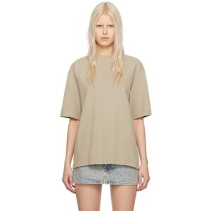 Acne Studios Beige Crewneck T-Shirt  - DKX Concrete Grey - Size: Extra Small - female