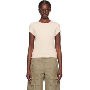 Acne Studios Beige Patch T-Shirt  - DKY Soft Pink - Size: Extra Small - female