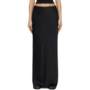 Róhe Black Bias Maxi Skirt  - 138 Noir - Size: FR 42 - female