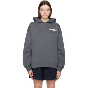 GANNI Gray Isoli Hoodie  - 490 Volcanic Ash - Size: 2X-Small - female