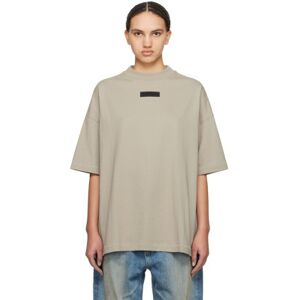 Fear of God ESSENTIALS Gray Crewneck T-Shirt  - Seal - Size: Large - female