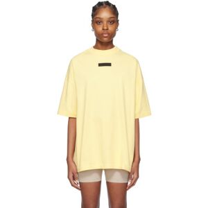 Fear of God ESSENTIALS Yellow Crewneck T-Shirt  - Garden Yellow - Size: Large - female