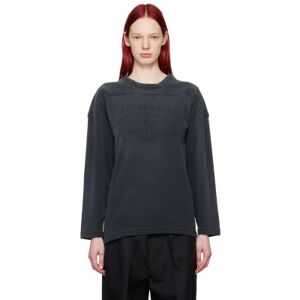 Maison Margiela Black Embroidered Sweatshirt  - 900 Black - Size: Large - female