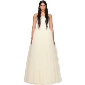 Bode SSENSE Exclusive Off-White Harbour Maxi Dress  - WHITE White - Size: US 4 - female