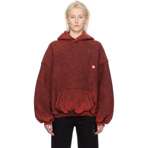 Alexander Wang Red Puff Hoodie  - 644A Acid Apple - Size: Extra Small - female