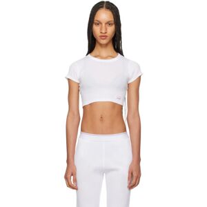 Alexander Wang White Cropped T-Shirt  - 100 White - Size: Large - female