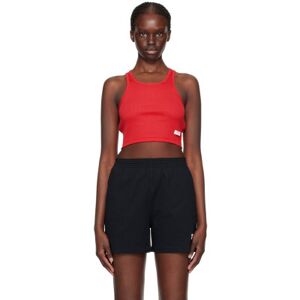 Alexander Wang Red Ribbed Tank Top  - 696A BARBERRY - Size: Extra Small - female