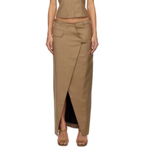 Aya Muse Brown Menti Maxi Skirt  - Mocha - Size: Small - female