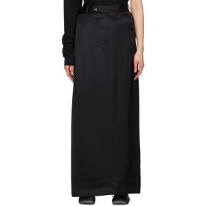 MM6 Maison Margiela Black Wrap Maxi Skirt  - 900 Black - Size: IT 42 - female