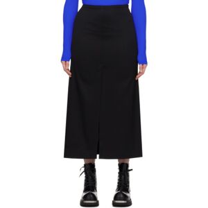 MM6 Maison Margiela Black Vented Maxi Skirt  - 900 Black - Size: IT 42 - female