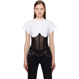 Versace Jeans Couture White & Black Warranty T-Shirt  - E003 White - Size: Extra Small - female