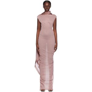 Rick Owens Pink Scarf Maxi Dress  - 63 Dusty Pink - Size: IT 44 - female