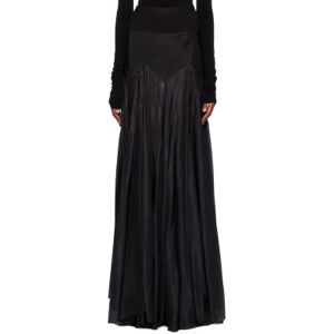 Rick Owens Black Divine Maxi Skirt  - 09 Black - Size: IT 40 - female