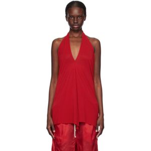 Rick Owens Red Halter Tank Top  - 03 Cardinal Red - Size: IT 42 - female