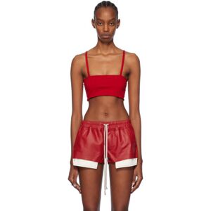 Rick Owens Red Bandeau Tank Top  - 03 Cardinal Red - Size: IT 46 - female