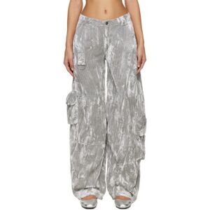Collina Strada SSENSE Exclusive Silver Lawn Trousers  - Silver - Size: Extra Small - female