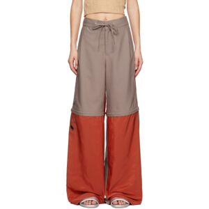 Serapis Red & Purple Convertible Lounge Pants  - Cinnamon/Rotten Appl - Size: Extra Small - female