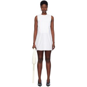 Jil Sander White Seam Pocket Minidress  - 100 OPTIC WHITE - Size: DK 34 - female