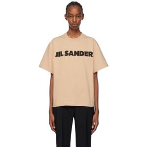 Jil Sander Beige Printed T-Shirt  - 236 DARK SAND - Size: Extra Small - female