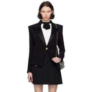 Balmain Black 1-Button Blazer  - 0Pa Noir - Size: FR 40 - female