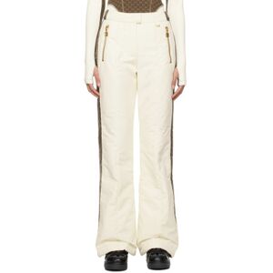 Balmain Off-White Ski Pants  - GOZ Crème/Marron/Mar - Size: FR 40 - female