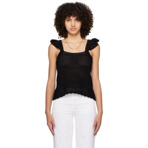 A.P.C. Black Crocheted Tank Top  - LZZ Black - Size: Extra Small - female