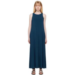 Max Mara Leisure Navy Draped Maxi Dress  - 2 China Blue - Size: Extra Small - female