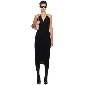 Givenchy Black Chain Midi Dress  - 001-Black - Size: FR 38 - female