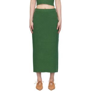by Malene Birger Green Kyara Midi Skirt  - 4EY Comfrey - Size: Large - female