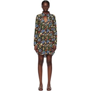 Vivienne Westwood Black Heart Minidress  - O335 Folk Flower - Size: IT 42 - female