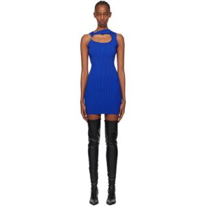 Coperni Blue Cutout Minidress  - Blue - Size: Extra Small - female