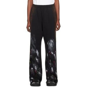 We11done Black Painted Lounge Pants  - Black - Size: Extra Small - female