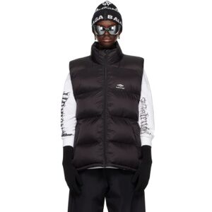 Balenciaga Black Puffer Vest  - 1000 Black - Size: IT 36 - female