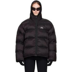 Balenciaga Black 3B Sports Icon Puffer Jacket  - 1000 Black - Size: IT 38 - female