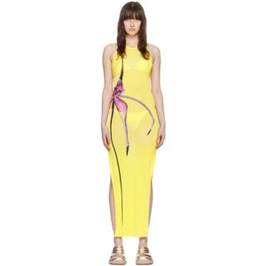 Louisa Ballou Yellow Sea Breeze Maxi Dress  - 3001 Caledenia Orchi - Size: Extra Small - female