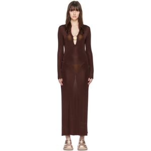 Louisa Ballou Brown Helios Maxi Dress  - 0008 Brown - Size: Extra Small - female