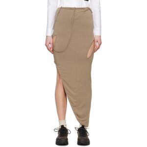 POST ARCHIVE FACTION (PAF) Brown 6.0 Center Midi Skirt  - BROWN - Size: Small - female