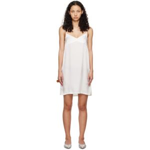 Dries Van Noten White V-Neck Minidress  - 008 OFF WHITE - Size: FR 42 - female