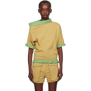 Dries Van Noten Tan Layered T-Shirt  - 103 BEIGE - Size: Extra Small - female