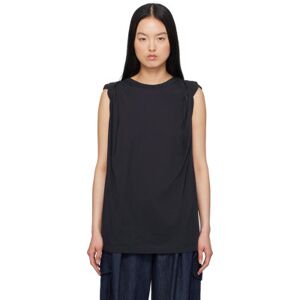 Dries Van Noten Navy Twisted T-Shirt  - 509 NAVY - Size: Extra Small - female