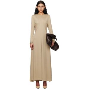 The Row Beige Venusia Maxi Dress  - LIGHT WOOD - Size: Extra Small - female