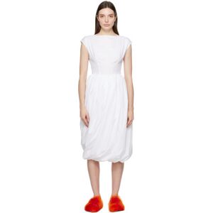 Marni White Balloon Midi Dress  - 00W01 Lily White - Size: IT 40 - female