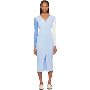Staud Blue Shoko Midi Dress  - Periwinkle Multi - Size: Extra Small - female