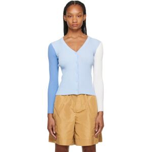 Staud Blue Cargo Cardigan  - Periwinkle Multi - Size: Extra Small - female