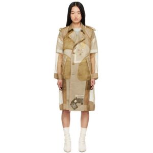 UNDERCOVER Tan Layered Coat  - Beige - Size: 1 - female