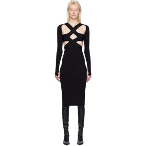 Dion Lee Black Harness Bra Midi Dress  - Black/Black - Size: Medium - female