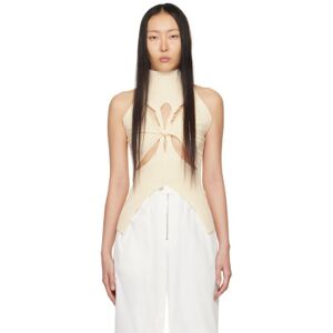 Dion Lee Beige Muscular Twist Tank Top  - Bone - Size: Extra Small - female