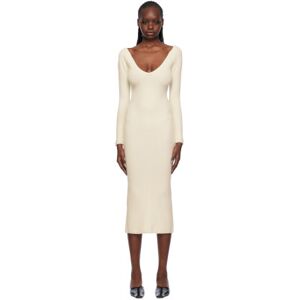 arch4 Off-White Bridgewater Cashmere Midi Dress  - Ivory - Size: Large - female